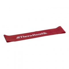 TheraBand Latex Medium Strength Red Resistance Band Loops (10-Pack)